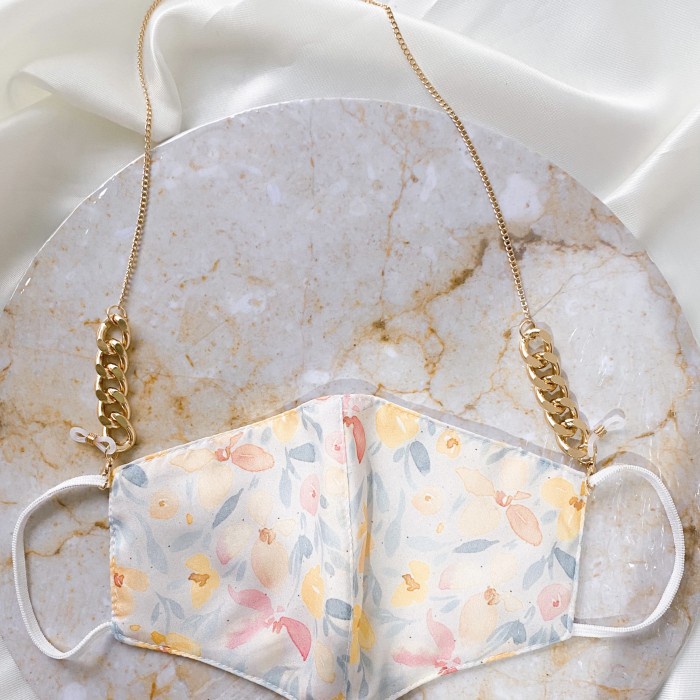 Kalung Masker Tali Gantungan Strap Mask Rantai Chain Gold Korea - Gold Chain