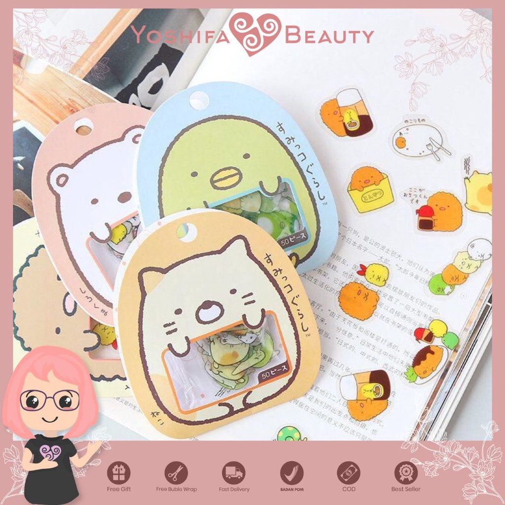 Stiker Lucu Jurnal Mini Animals Cute Serpihan | Mini Stiker  Scrapbooking DIY Label Dekoratif Diary Alat Tulis