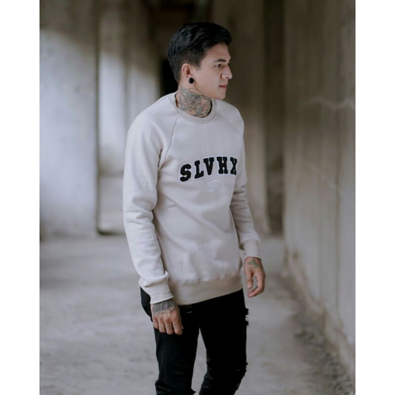 Crewneck Salviohexia Bordir Crewneck Salvio Hexia Crewneck Slvhx Twotone