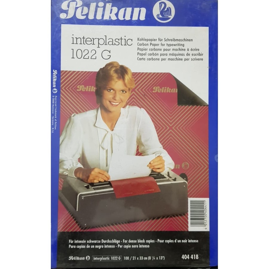 

Kertas Karbon hitam Pelikan Interplastic 1022G ORIGINAL GERMANY