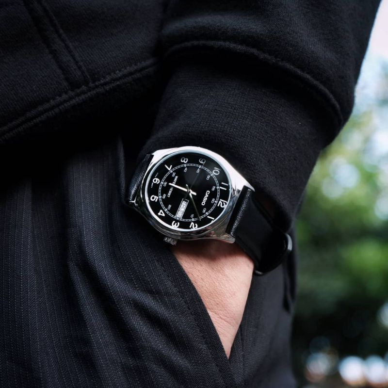 Jam tangan Casio MTP-V006 black original
