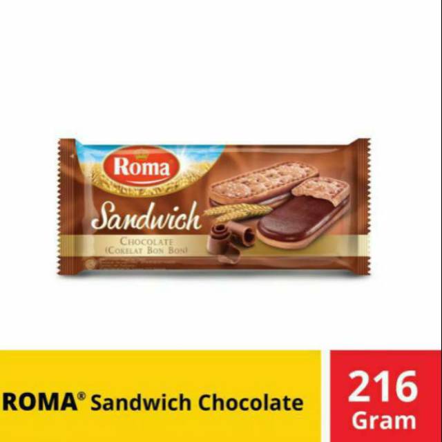 

ROMA SANDWICH COKLAT 216 GR