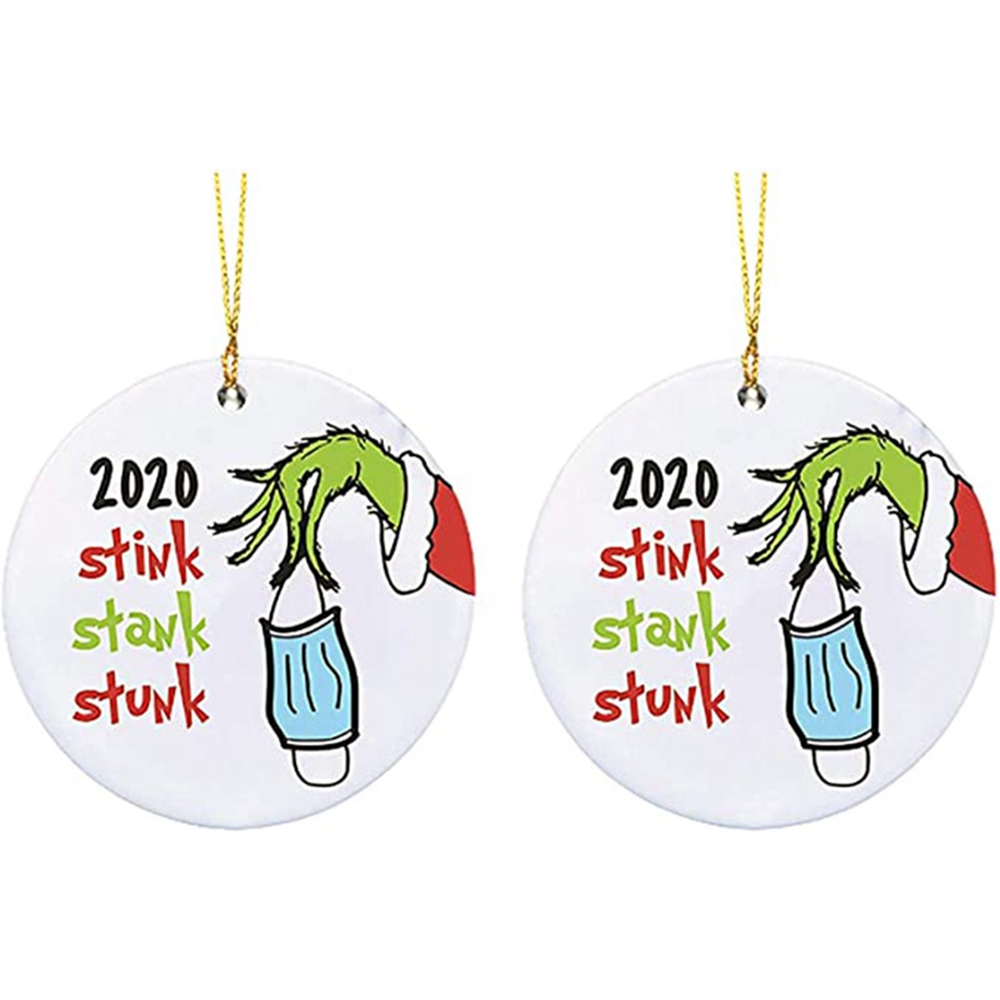 【TERSEDIA &amp; COD】2020 Ornamen Desain Santa Claus Untuk Digantung Pada Pohon Natal