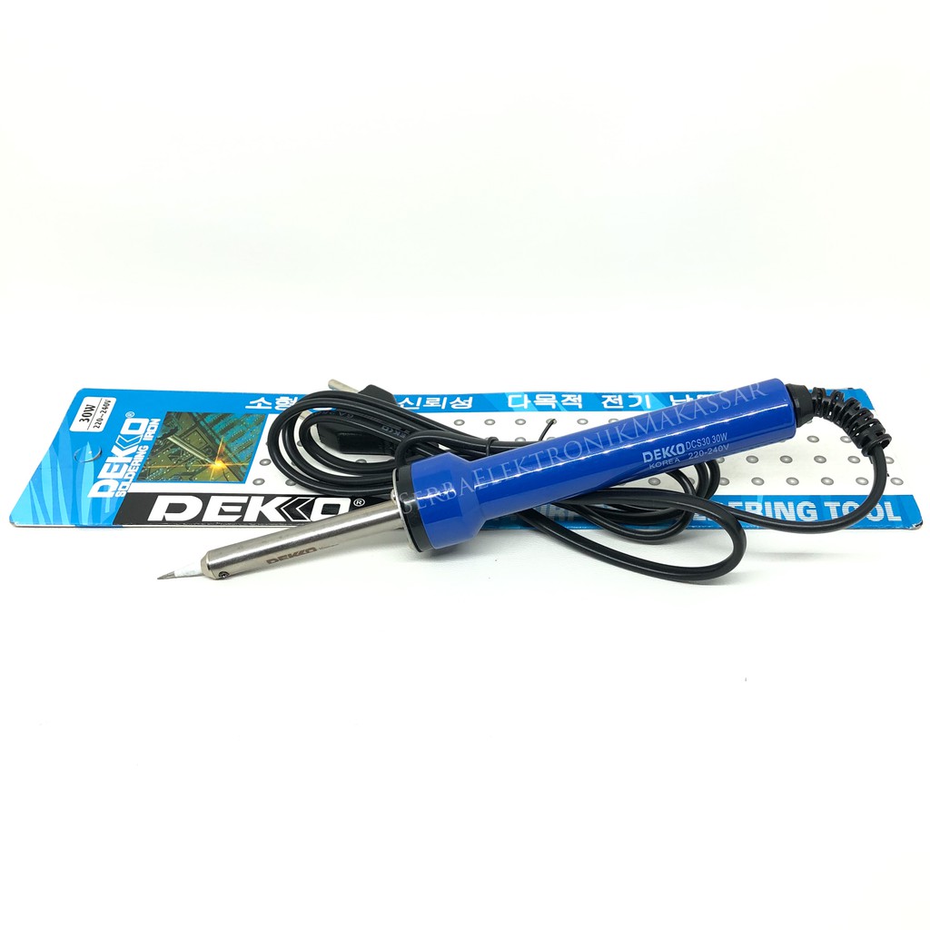 Solder Listrik Soldering Iron Dekko DCS-30 30W Tajam Runcing