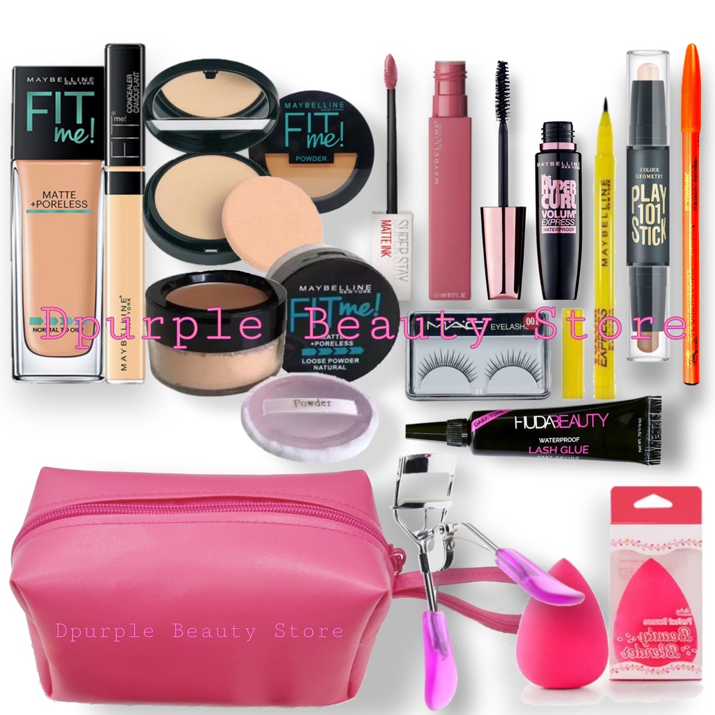 ( Hemat )Paket Kosmetik Maybelline - Paket Make Up Lengkap 13 in 1