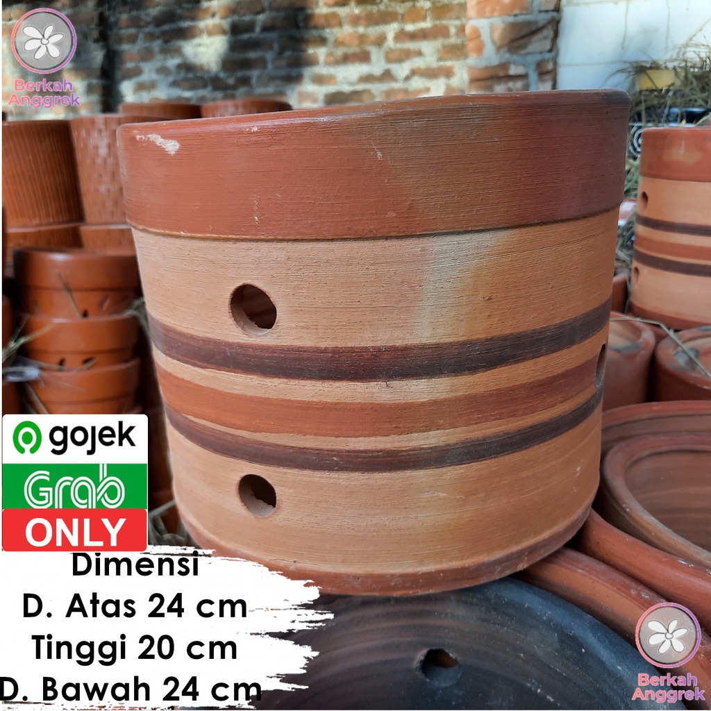 Pot Terakota Pot Tanah Liat Pot Gerabah Lukis Besar