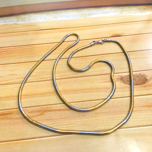 Kalung titanium // titanium panjang 70 cm// kalung titanium belut// kalung cowok// kalung pria