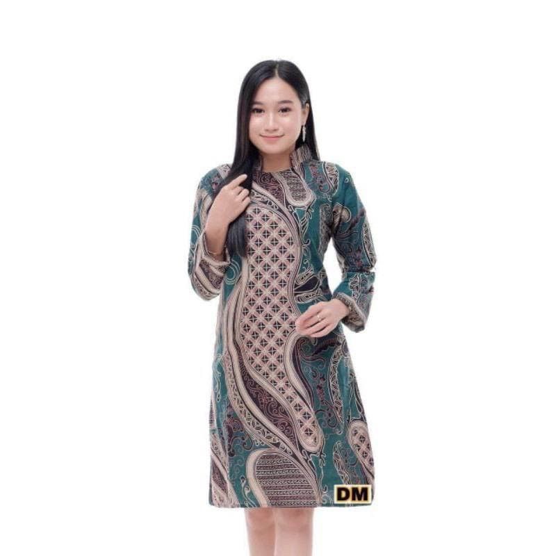 Jual Murah #cod | Tunik Batik Modern Banyu Mili Ijo M - Jumbo MQYzV3smbmMXr