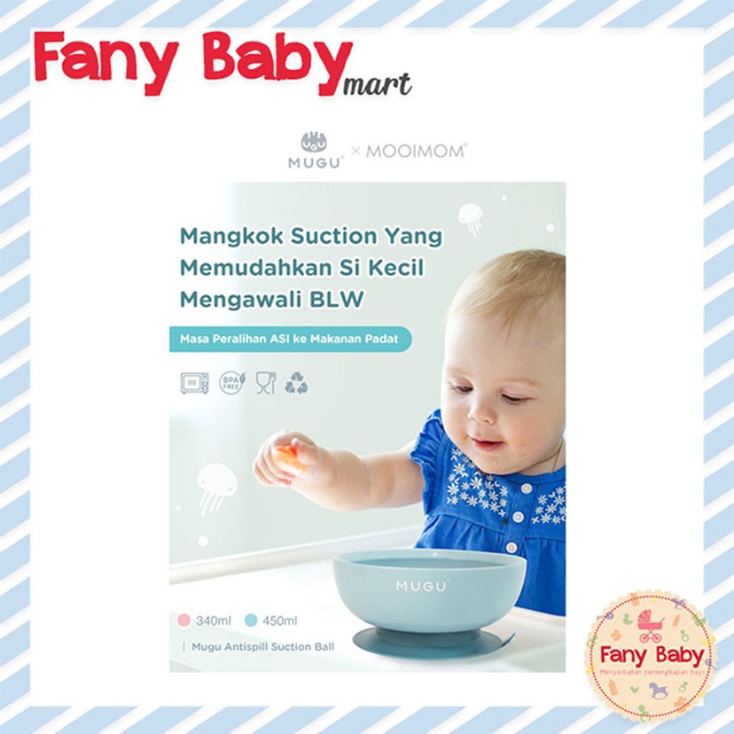 MOOIMOM MUGU ANTISPILL SUCTION BOWL 450ML