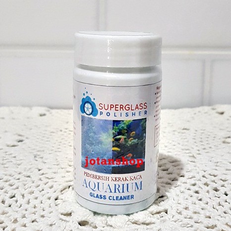 SUPERGLASS POLISHER SUPER GLASS CLEANER Pembersih kaca kerak jamur lumut kaca aquarium