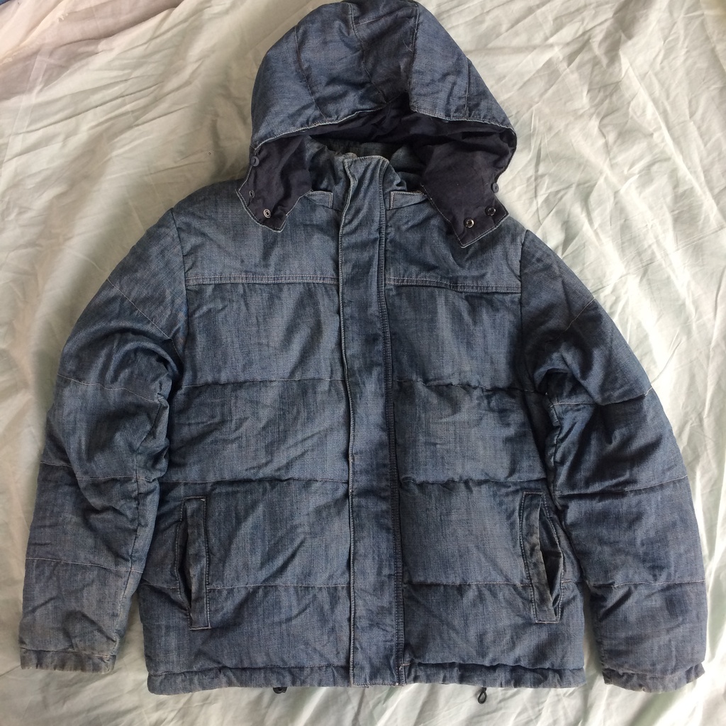 jaket bulu angsa atau down jaket tebal global work denim
