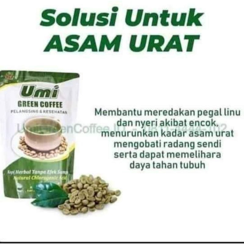 

Umi green coffee