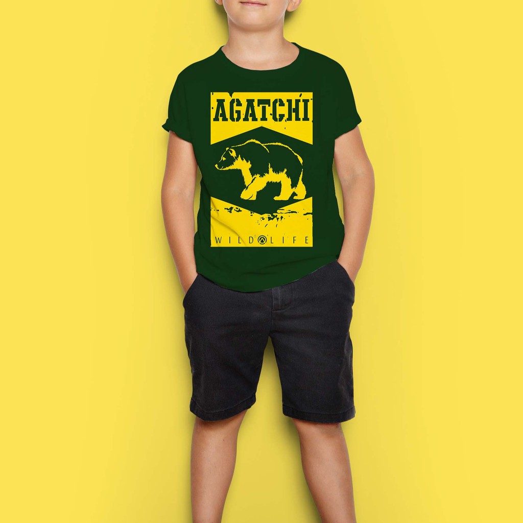 Kaos Anak Distro Agatchi - Wildlife / Beruang