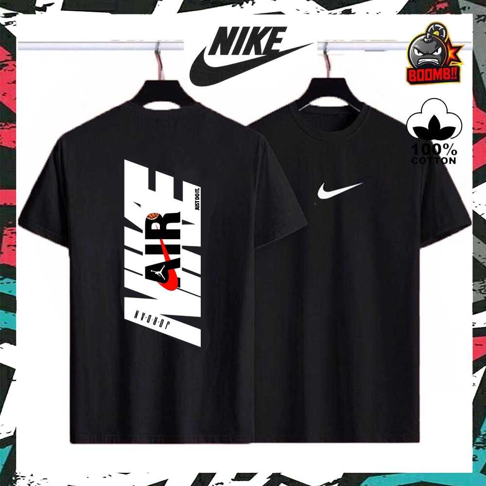⭐️⭐️⭐️⭐️⭐️BAJU 100% PREMIUM COTTON NIKE AIR JORDAN 100 Cotton Tshirt T Shirt Streetwear Men Women Un