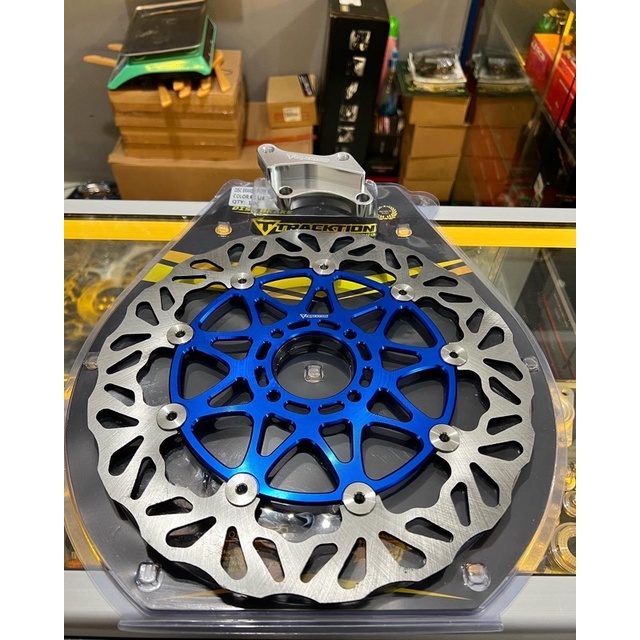 Disk Diskbrike piringan cakram tracktion 300mm floating Jupiter Z F1zr Rx king-Biru