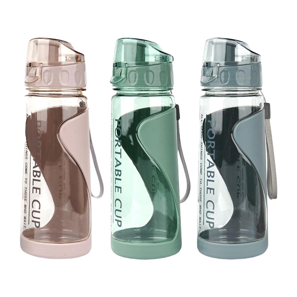 Botol Air 500-600ml Anti Bocor Lapisan Ganda Cangkir Minum Gym Travel Ketel Segel Bersepeda Hiking Perlengkapan Minum Dengan Tutup