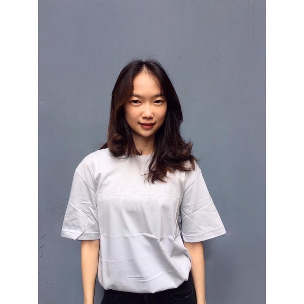 Kaos Hush Puppies Original 100% Embos FullTag Murah Meriah Grey | Baju Kaos Hush Puppies Unisex | Ba