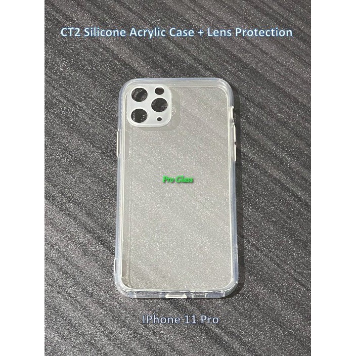 CT2 Iphone 11 / 11 PRO / PRO MAX Silicone Acrylic Case Lens Protection