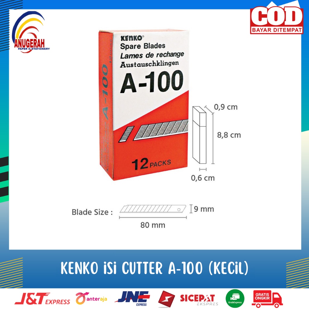 

KENKO ISI CUTTER A-100 (KECIL) (PCS)