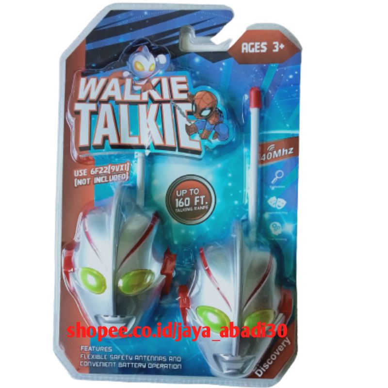 MAINAN ANAK WALKIE TALKIE / HT KARAKTER KEPALA ULTRAMAN