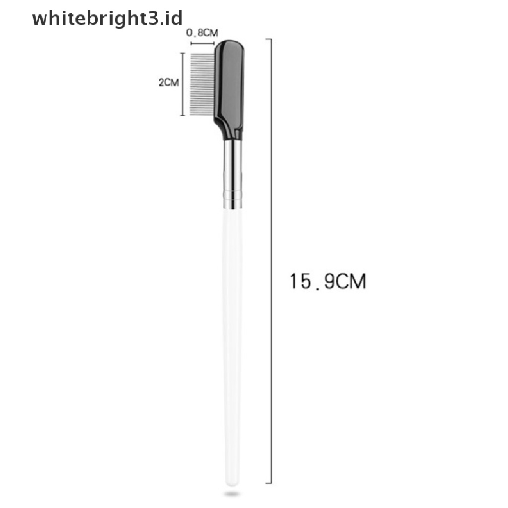 (whitebright3.id) Sisir Alis Bahan Stainless Steel Dengan Cover