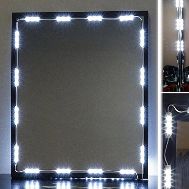 Dressing Mirror Cosmetic Makeup Vanity Led White Lights Lighted With Remote Control Length 2 6m Shopee Indonesia