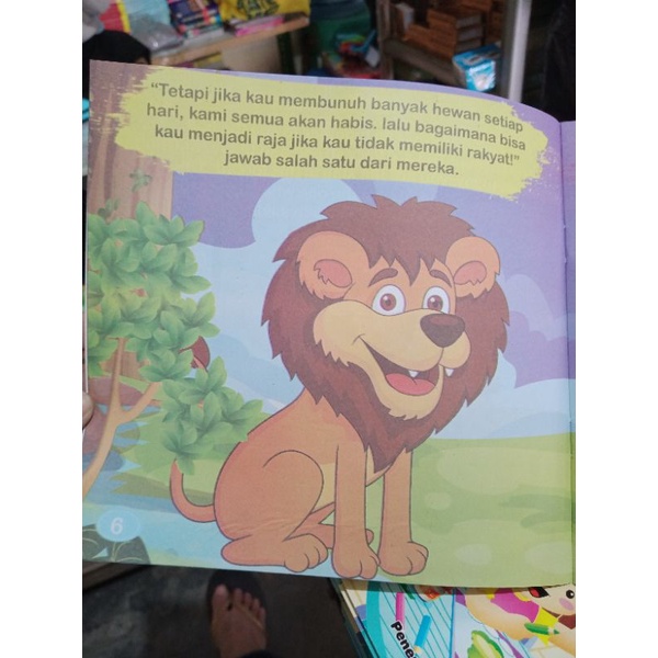 Buku Seri Fabel Inspiratif Raja Hutan &amp; Si Kelinci (19×19cm)