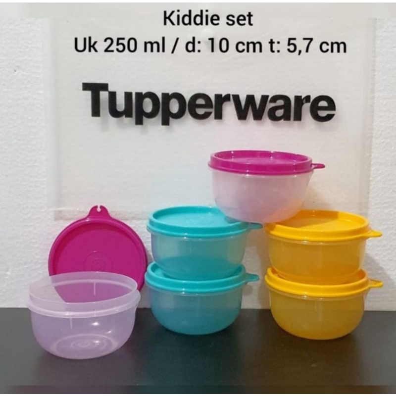 KIDDIE SET BOWL UK.250ML 1PCS / SUMMER CUP 1PCS / crystal candy 150ml tupperware ori