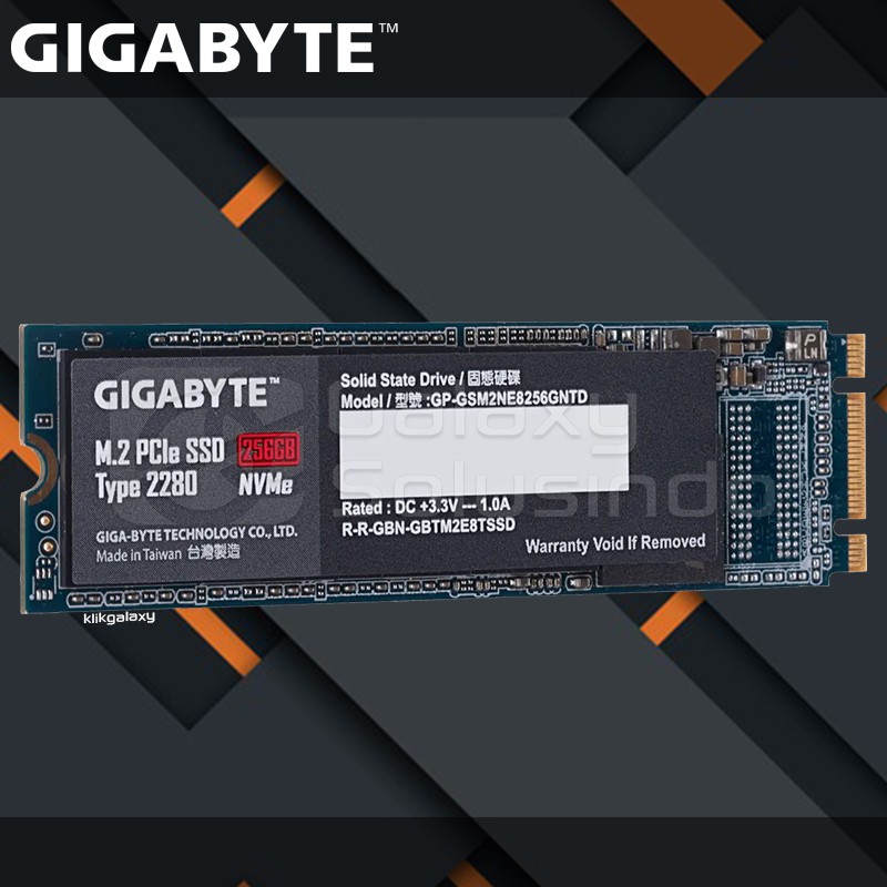 GIGABYTE 256GB M.2 NVMe SSD