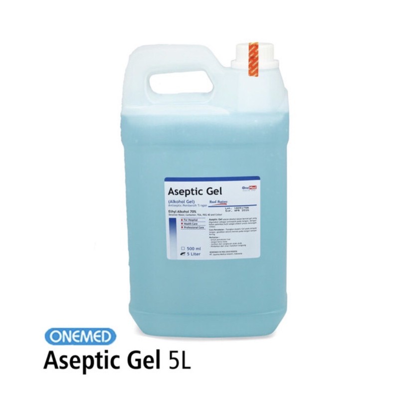 Onemed Aseptic Gel 5 Liter Hand Sanitizer Gel