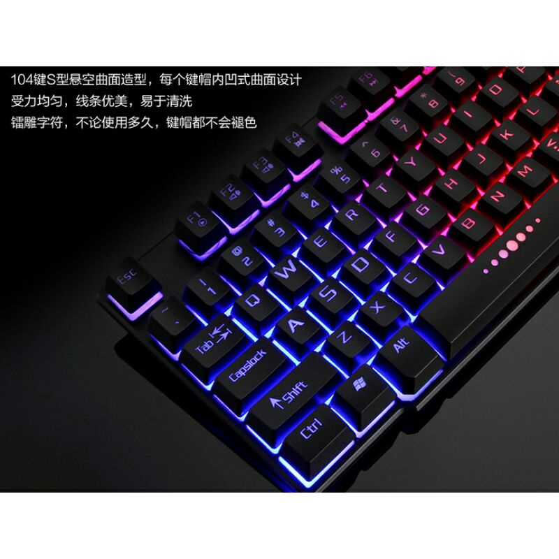 Gaming Keyboard RGB LED Wired Ldkai R260