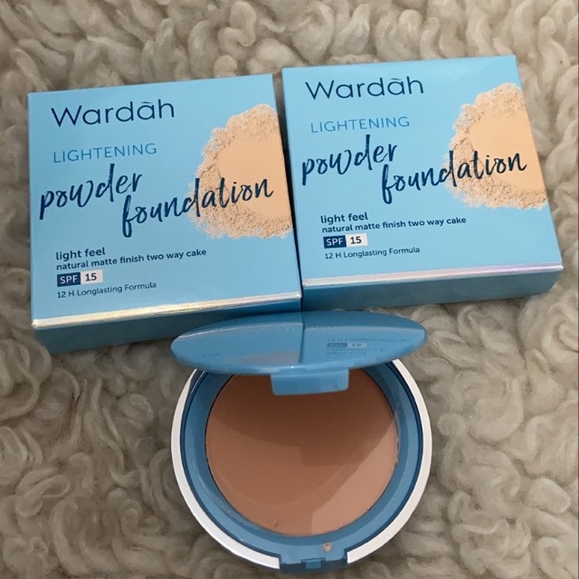 pake kaca - TERBARU !!! WARDAH LIGHTENING POWDER FOUNDATION LIGHT FEEL / wardah two way cake /bedak padat wardah