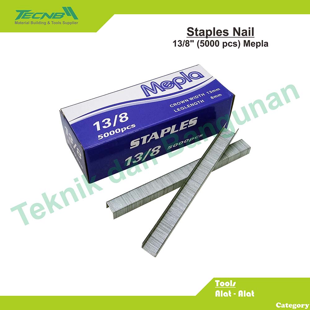 

Isi Paku Anak Staples Tembak Refill R23 13/8 Mepla Biru