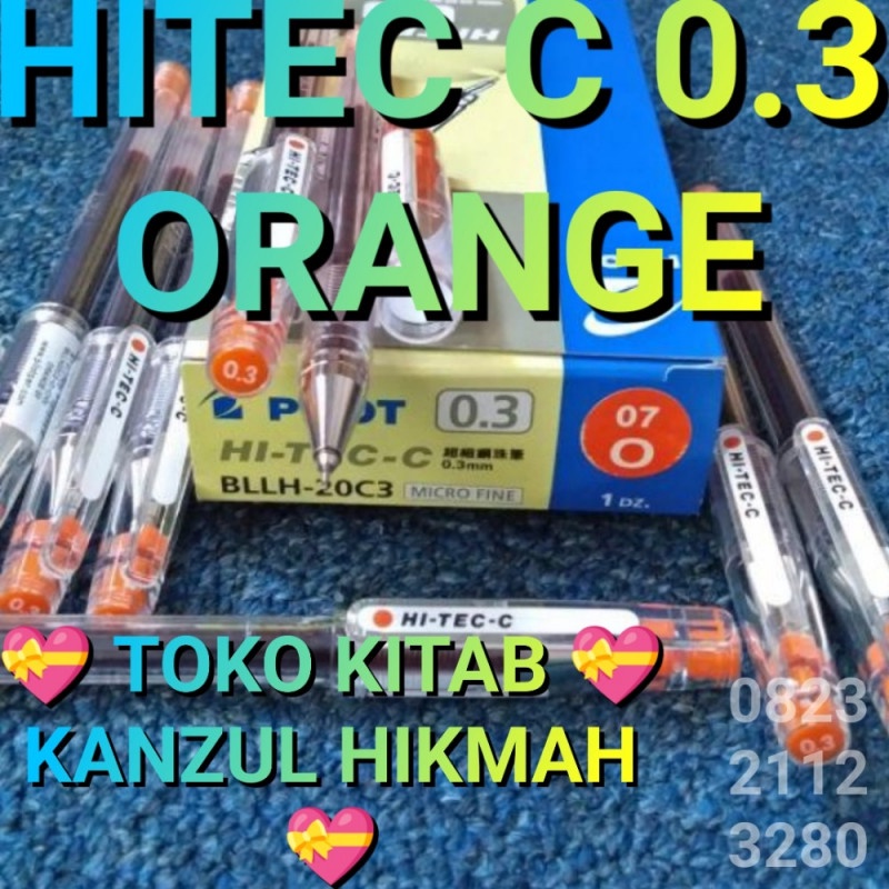 

PEN PENA PULPEN PILOT HITEC HI TEC C 0.3 ORANGE PHC03A6