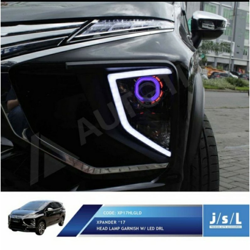 Cover Garnish Depan Xpander DRL Head Lamp Garnish LED DRL