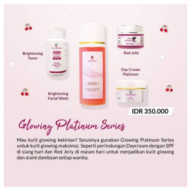 Glowing platinum series (Dina skincare)