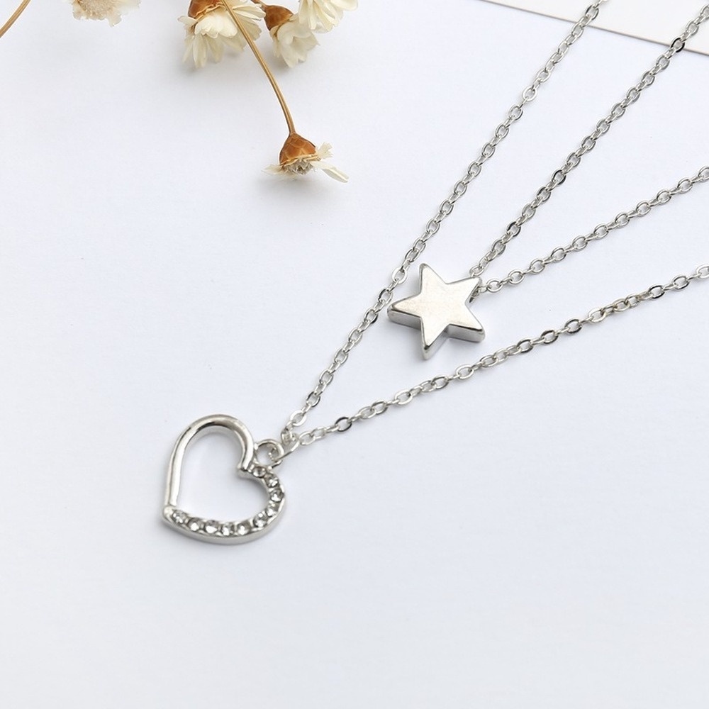 Necklace Female Student Korean Simple Versatile Clavicle Chain Collar Couple Girlfriends Neck Pendant Pendant Fashion Neck Jewelry