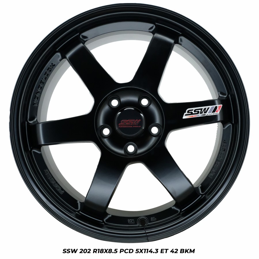 Velg Mobil SSW S202 18x8.5 5x114.3 ET 42 Black