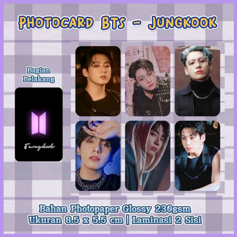 Photocard BTS - Jungkook / Photocard Unofficial / Photocard JUNGKOOK BTS / Jeon Jungkook