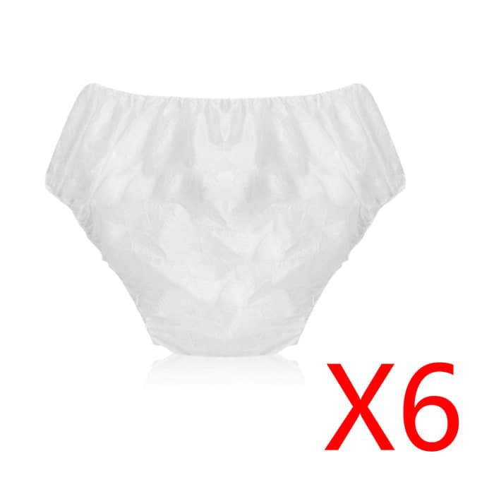 1 Set Isi 6 Pc Disposable Underwear Celana Dalam Bahan Kertas Darurat Sekali Pakai