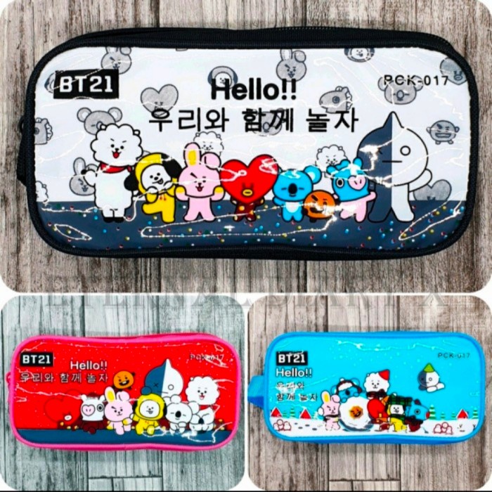 

Unik Kotak Pensil Bt21 Dompet Karakter Korea Boneka Lucu Bahan Import Bts Limited
