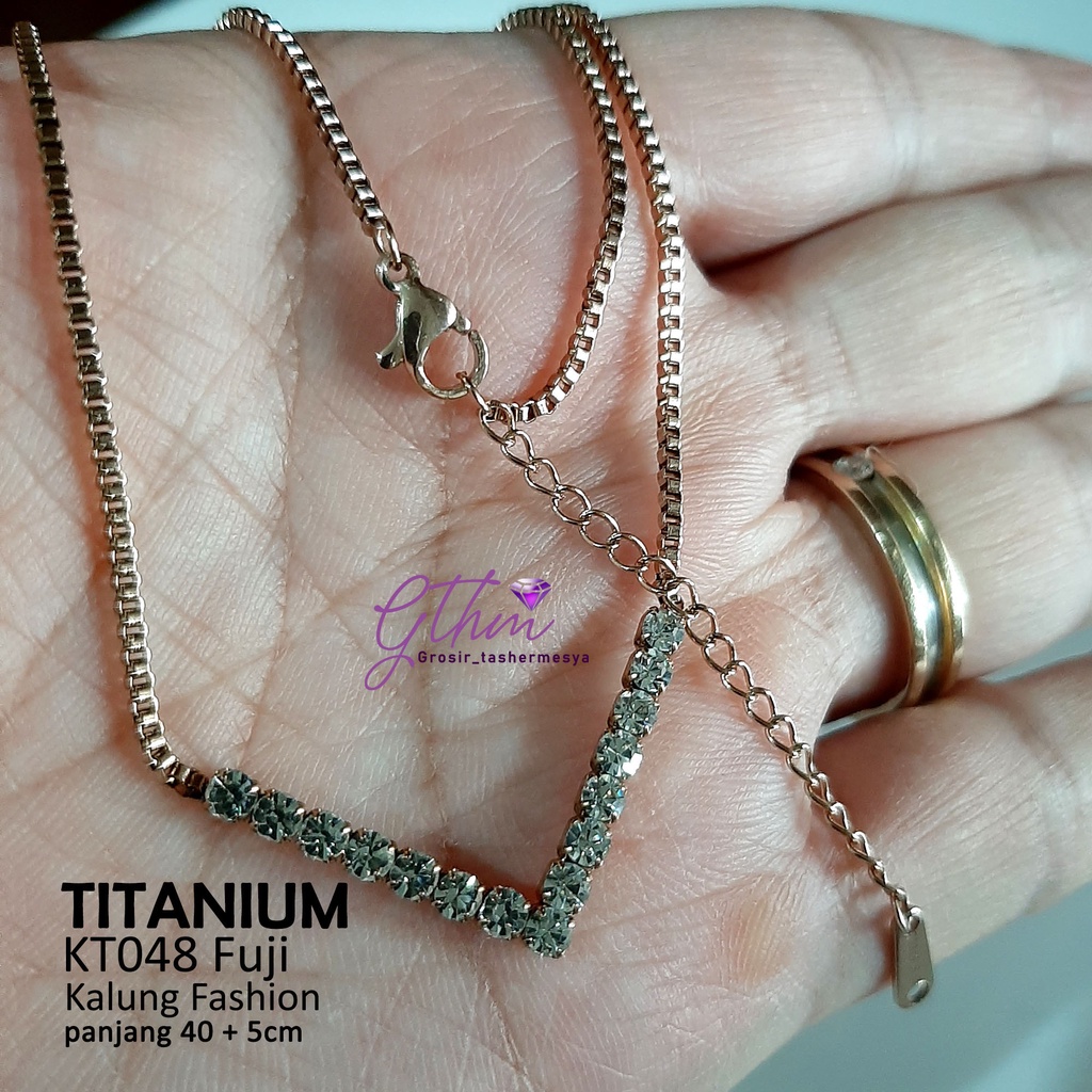 kalung FUJI titanium kt048 anti karat