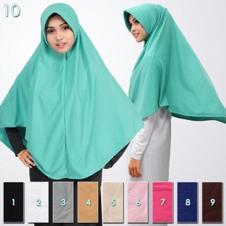  Jilbab  khimar instan wolvis jumbo syari pet antem wolvis 