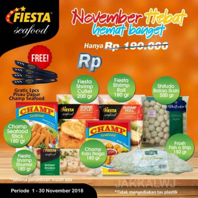 

Paket promo Fiesta Seafood November Hebat