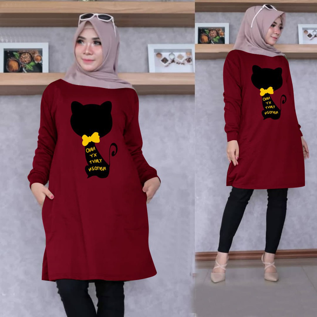 TUNIK WANITA / TUNIK WANITA DEWASA / TUNIK WANITA TERBARU 2021 KEKINIAN / WANITA ATASAN
