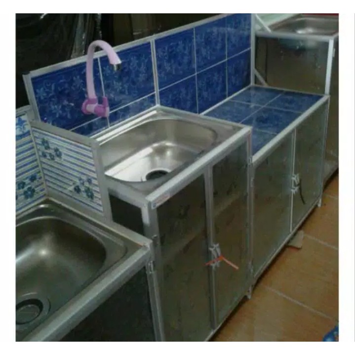 Rak Kompor Wastafel Keramik 3 Pintu (Rak Cuci Piring)