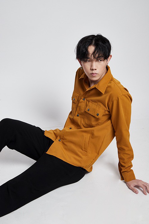 Houseofcuff Jaket parka outer jaket pria semi parka warna Mustard