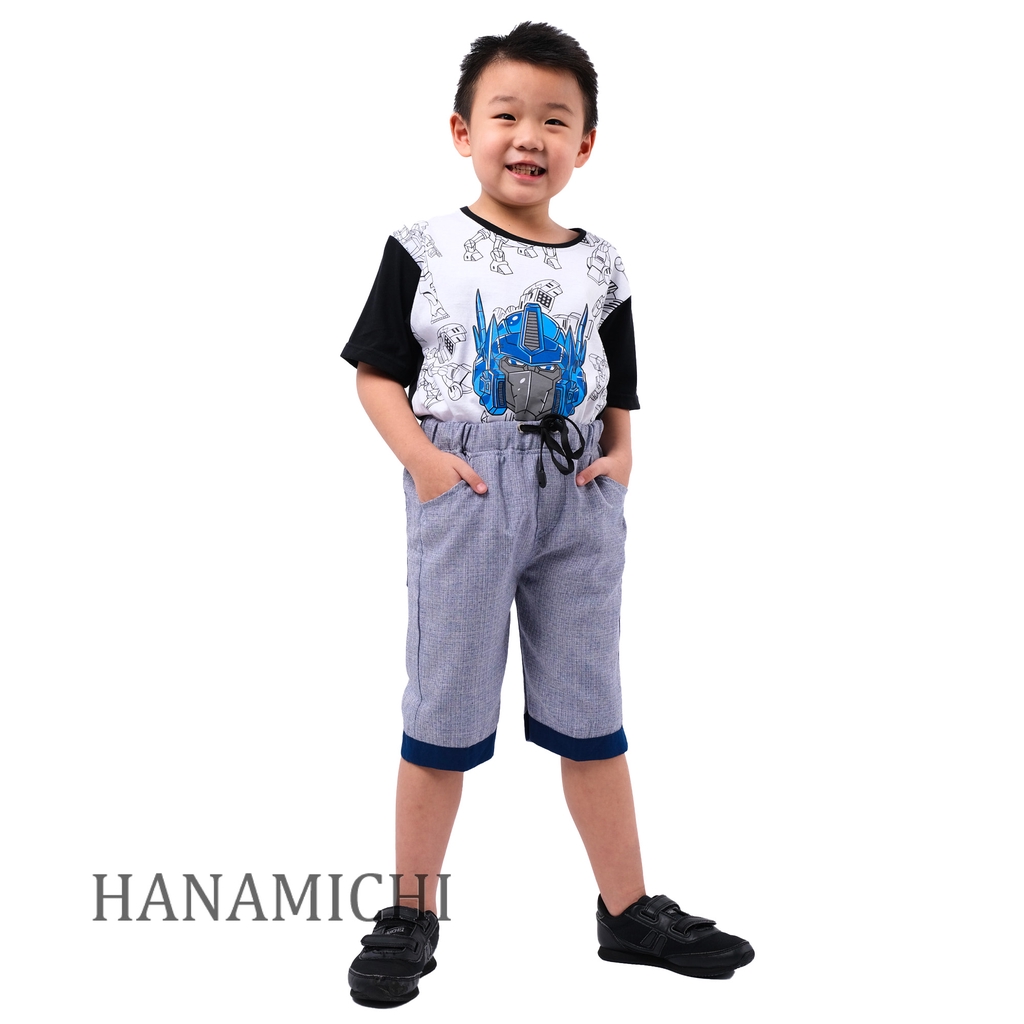 Hanamichi HALY Celana Pendek Anak Motif Polos