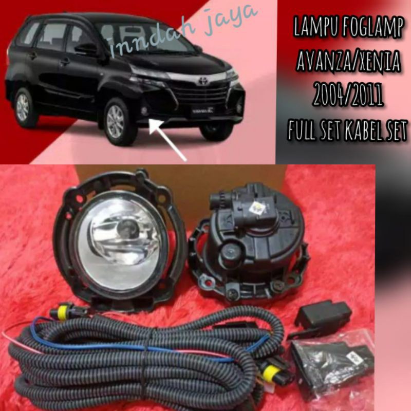 Foglamp/Lampu Kabut Avanza/Xenia 2008-2010 Komplit