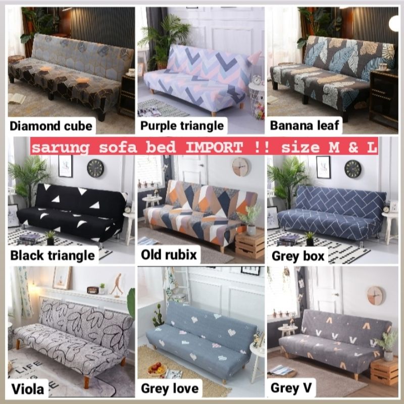 cover sofa bed / sarung  SOFA BED elastis / seprei sofa bed / penutup sofa bed